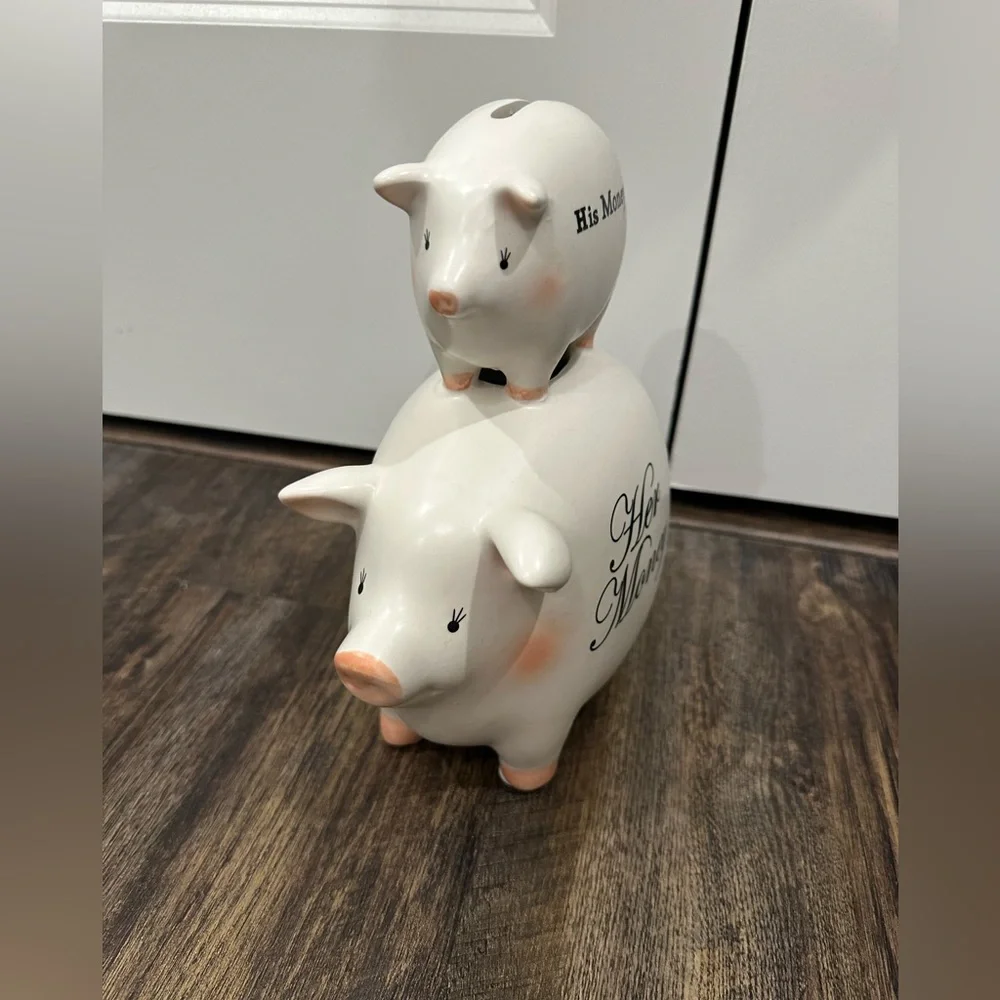 Vintage His and Hers Piggy 🐷 Bank